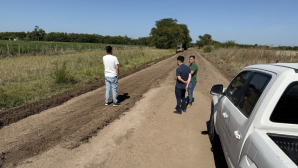 San Andrés de Giles: Siguen las mejoras en caminos rurales