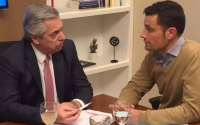 EL GANADOR DE LAS PASO EN GENERAL RODRIGUEZ SE REUNIÓ CON ALBERTO FERNANDEZ