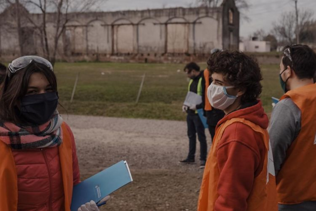 Gowland y Agote durante el fin de semana recibieron al operativo de emergencia barrial