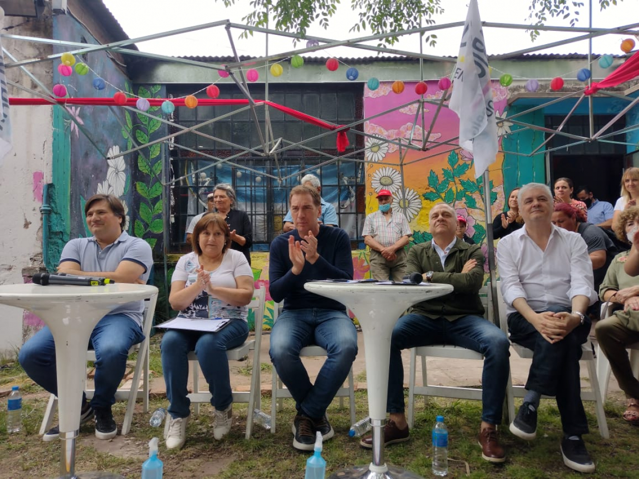 En el final de la campaña, Santilli visitó Rodríguez para apoyar a Kubar