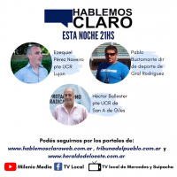 Esta noche desde las 21hs, nueva emisión de Hablemos Claro