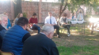 Inesperada y fugaz visita de Alberto Fernández en Luján