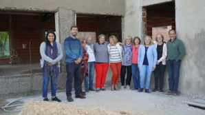 Mercedes: Con apoyo municipal avanzan las obras del Hogar Convivencia Granja Arco Iris