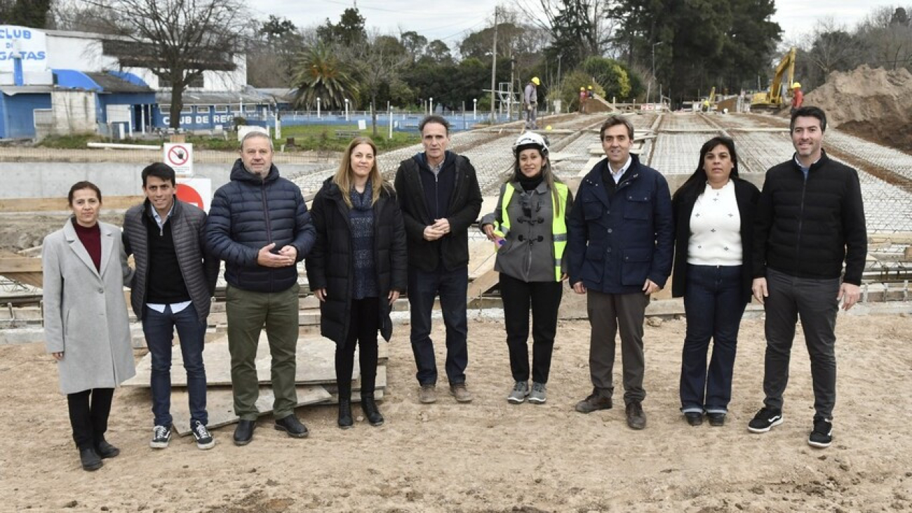 El Intendente y el Ministro Gabriel Katopodis recorrieron las obras de readecuación del río Luján
