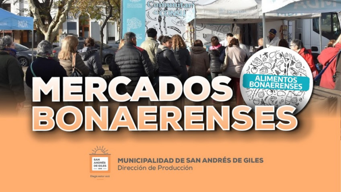 San Andrés de Giles: Llega Mercados Bonaerenses el viernes 7 de noviembre