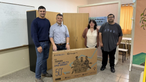 La Escuela Secundaria N° 10 de Azcuénaga recibió un gran aporte del Municipio