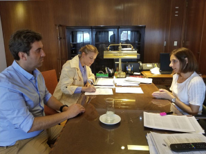 DEMANDA ALIMENTARIA EN LUJÁN: EL INTENDENTE SE REUNIÓ CON MIEMBROS DEL MINISTERIO DE DESARROLLO SOCIAL DE LA NACIÓN
