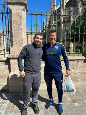 Jorge Almirón visitó esta mañana Luján