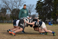 Mayco Vivas brindó una clínica de scrum en Luján Rugby Club
