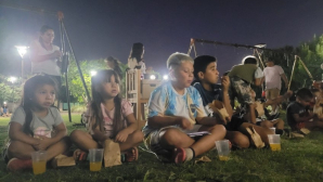 Comenzó cine bajo las estrellas en San Andrés de Giles