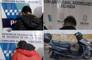 Detuvieron a tres hombres por robo en distintos puntos de General Rodríguez