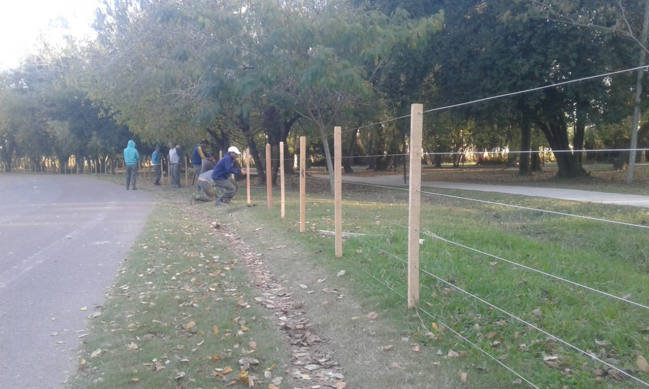 GENERAL RODRIGUEZ: OBRAS EN EL POLIDEPORTIVO MUNICIPAL