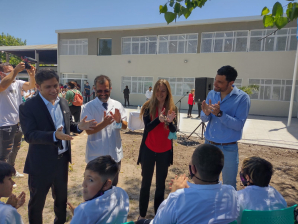 General Rodríguez: Kicillof inauguró un nuevo edificio para ampliar la Escuela Primaria N° 19