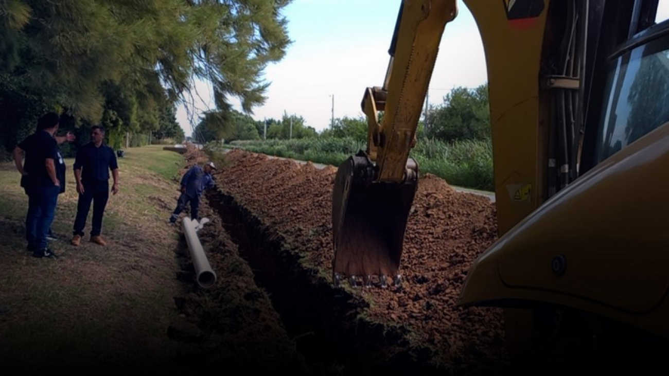 San Andrés de Giles: El Municipio completó la extensión de 1.600 metros de red cloacal
