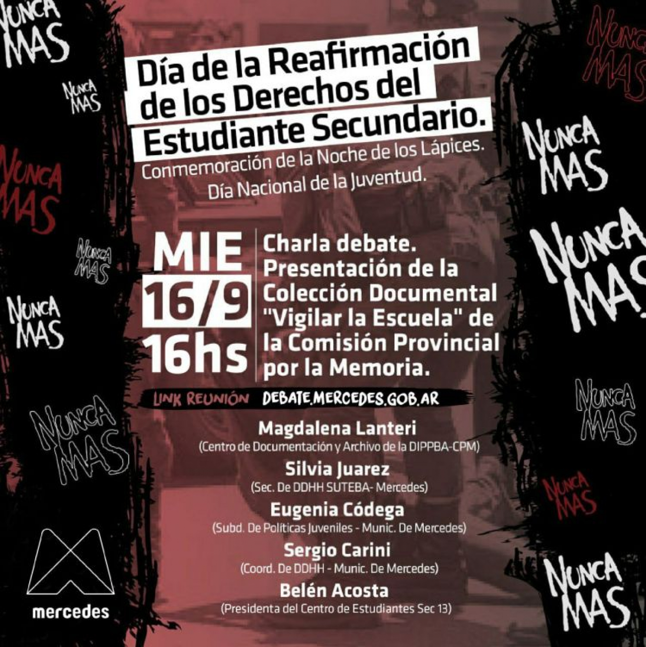 Se realizará un debate virtual en conmemoración de "La noche de los lápices"