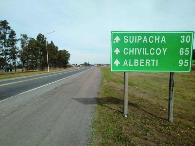 Suipacha: Siguen los trabajos en la autovía 5