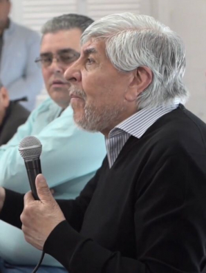 Hugo Moyano estuvo junto a la seccional Luján-Rodríguez