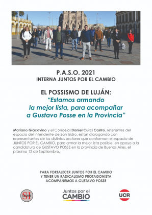 JXC: Curci Castro y el Possismo se preparan para la interna