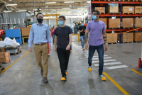 EL INTENDENTE Y EL MINISTRO DE PRODUCCIÓN BONAERENSE RECORRIERON EMPRESAS DEL DISTRITO