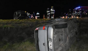 Choque frontal en el puente de "Las Saladas" con heridos leves