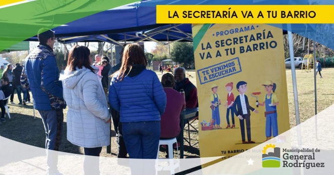 LA SECRETARIA "EN TU BARRIO" PRESENTE EL ALTOS DEL OESTE