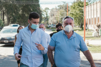 Joaquín de la Torre visitó Luján junto a Héctor Griffini