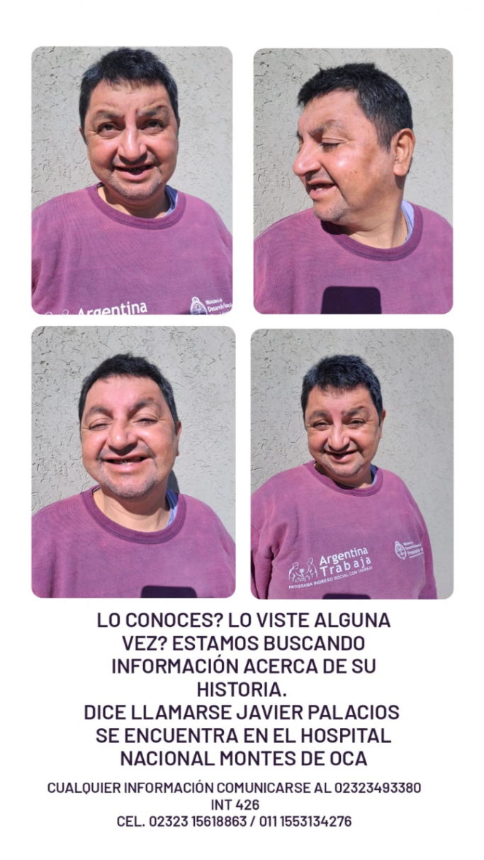 Buscan información sobre un hombre