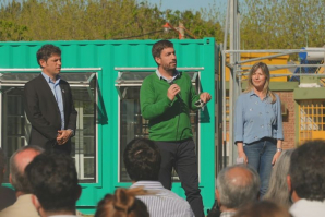 Kicillof y Ustarroz inauguraron BioFábrica en Estación Experimental de Gowland