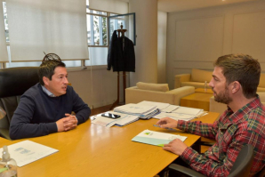 Ministro Nardini y Ustarroz repasaron el mapa de obras de Mercedes