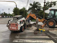 El municipio informó que una importante fuga impide la normalización del servicio de agua corriente