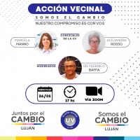 ACCIÓN VECINAL REALIZARÁ UN CICLO DE ENCUENTROS CON LOS VECINOS