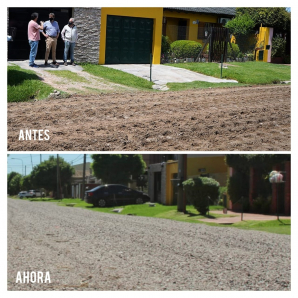 Se mejoraron 22 cuadras en el barrio Lanusse