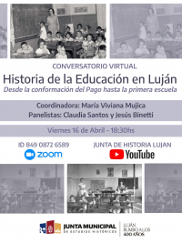 Cultura y virtualidad: charla de Historia de la Educación de Luján