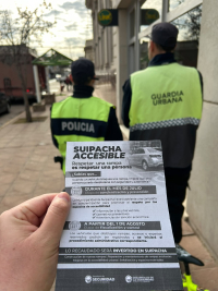Suipacha Accesible dio sus primeros pasos: la Guardia Urbana salió a la calle con información y diálogo