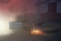 Mercedes: se incendió un auto en 28 y 37