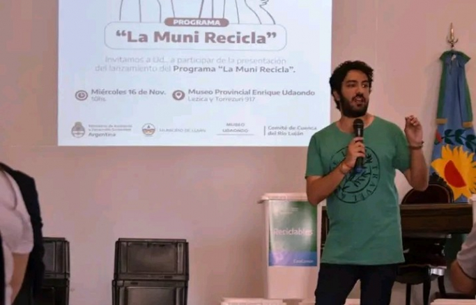 El Director de Ambiente de Luján, Braian Vega, pasa a Nación