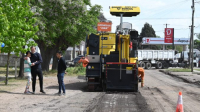 Comenzaron las obras de repavimentación del acceso a Jáuregui por 25 de Mayo