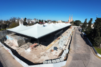 Avanza la obra de restauración y puesta en valor de la Terminal de Ómnibus de Luján