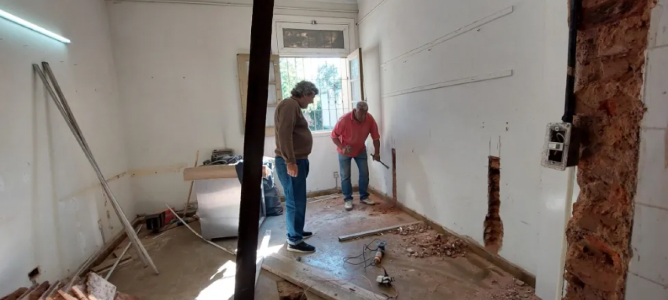 Obras educativas: avanzan construcciones en Escuela Nº11