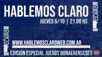 Esta noche Hablemos Claro desde los Juegos Bonaerenses