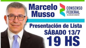 LUJÁN: MARCELO MUSSO PRESENTA SU LISTA
