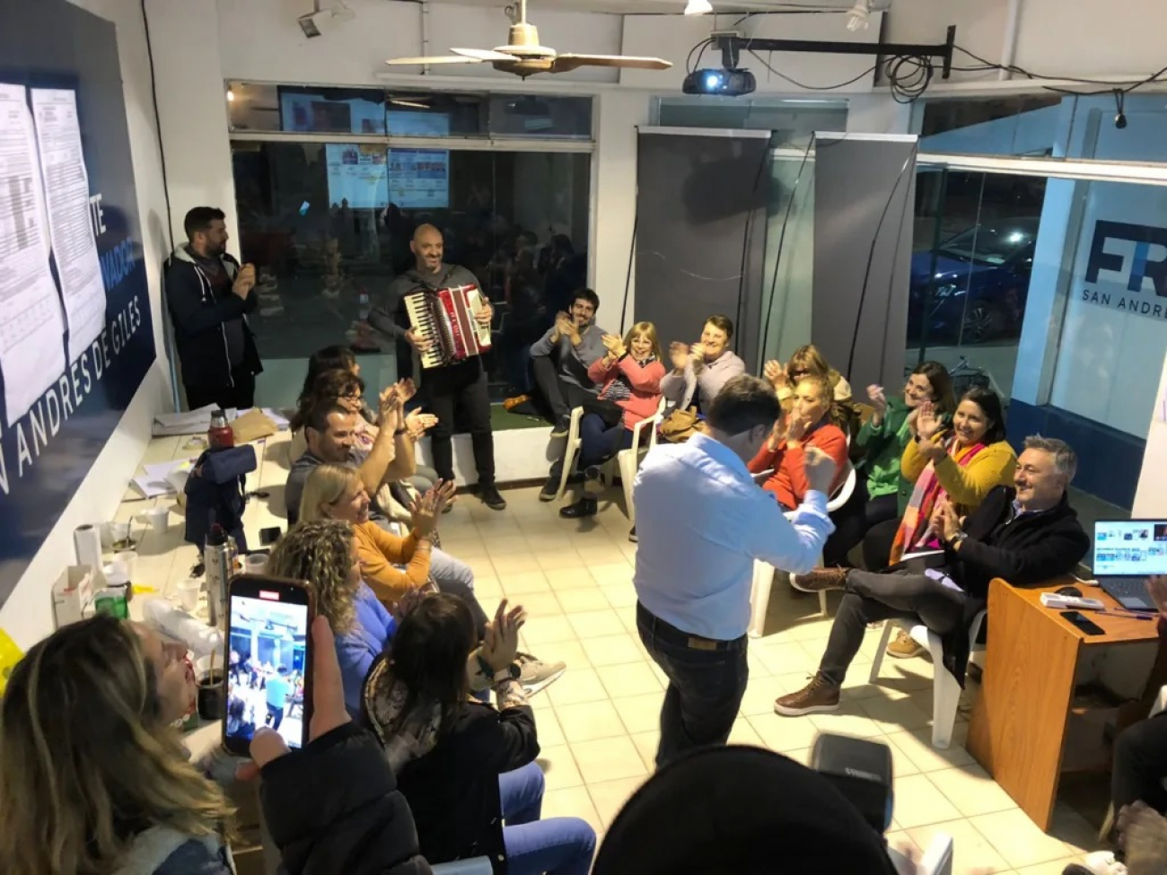 Miguel Gesualdi, ganador de la PASO en San Andrés de Giles