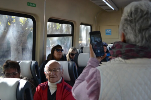 Sorteo y primer viaje en el tren turístico de Mercedes