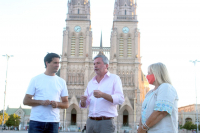 Abad visitó Luján junto a Fernando Casset