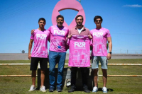 Suipacha: Presentaron indumentaria oficial para la 7° carrera contra el cáncer de mamas