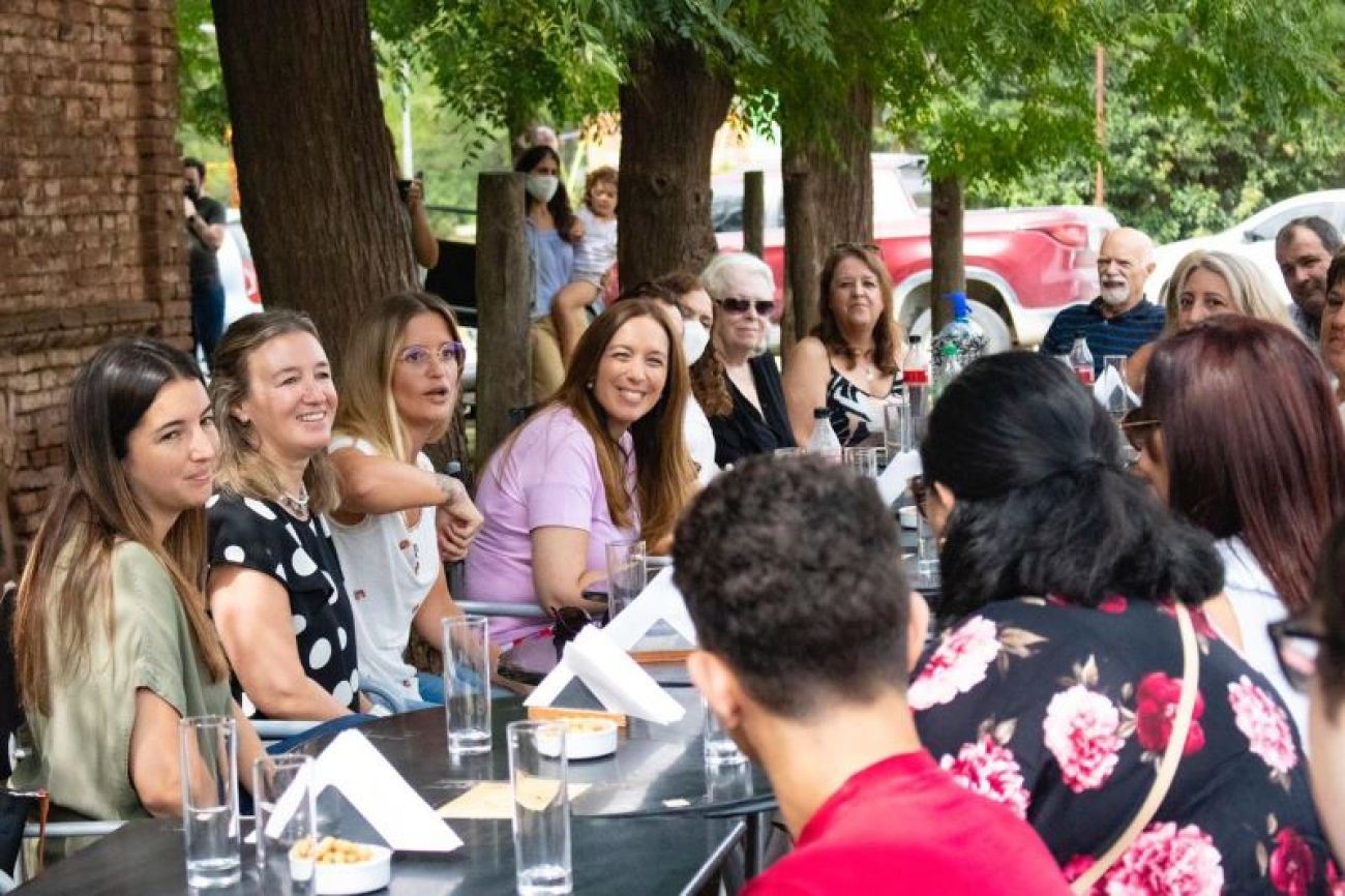 Vidal estuvo en Mercedes y se reunió con referentes de Juntos