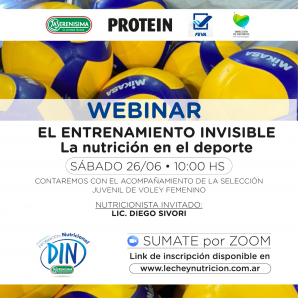 El entrenamiento invisible, un webinar sobre nutrición y deportes