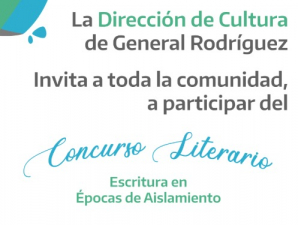 Concurso municipal: "Escritura en Épocas de Aislamiento"