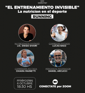 El entrenamiento invisible, un webinar sobre nutrición y deportes