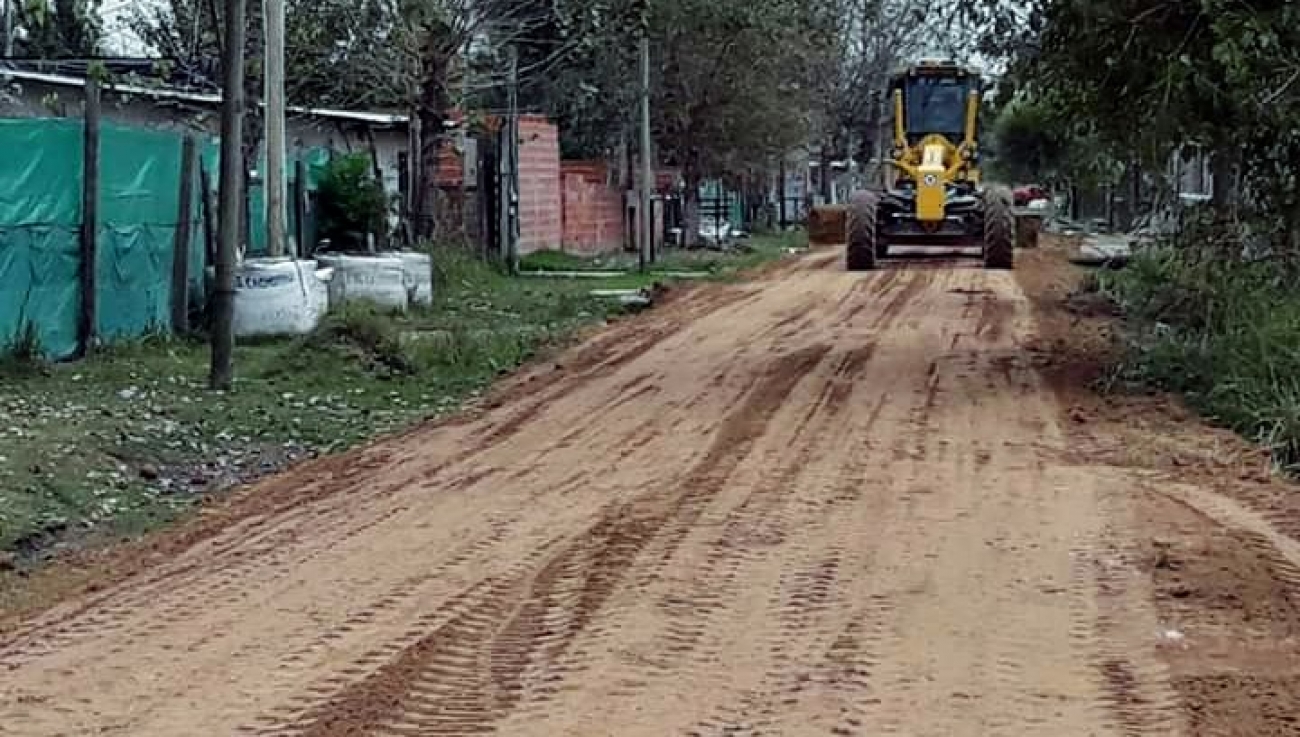 GENERAL RODRÍGUEZ: CONTINÚAN LAS TAREAS DE MEJORAMIENTO DE CALLES EN LOS BARRIOS